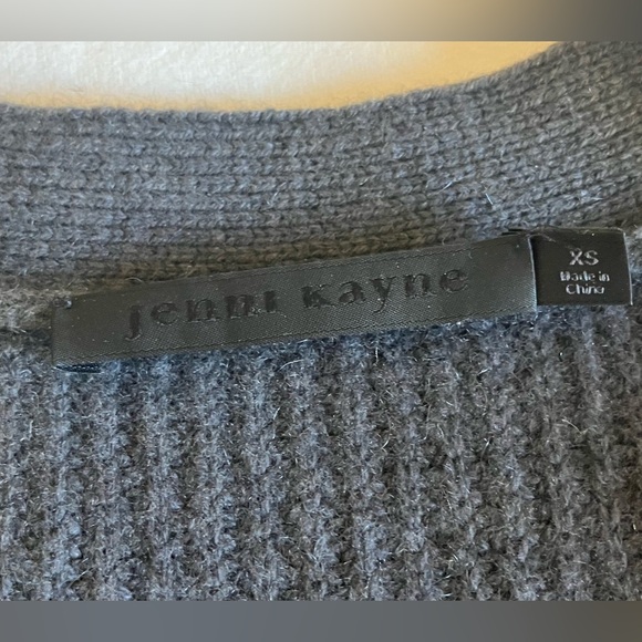 Jenni Kayne cashmere cardigan, charcoal gray, XS - Picture 4 of 6
